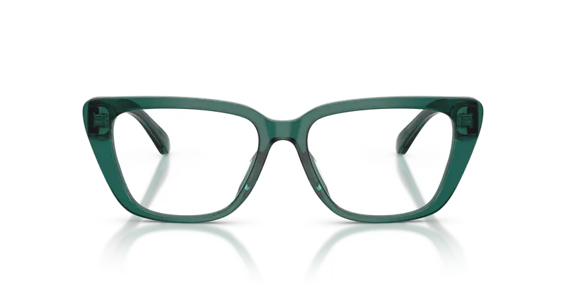 Emporio Armani Donna EA3256U 6252 Montature da vista Acetato Verde Trasparente Cat Eye Normale miniatura 2