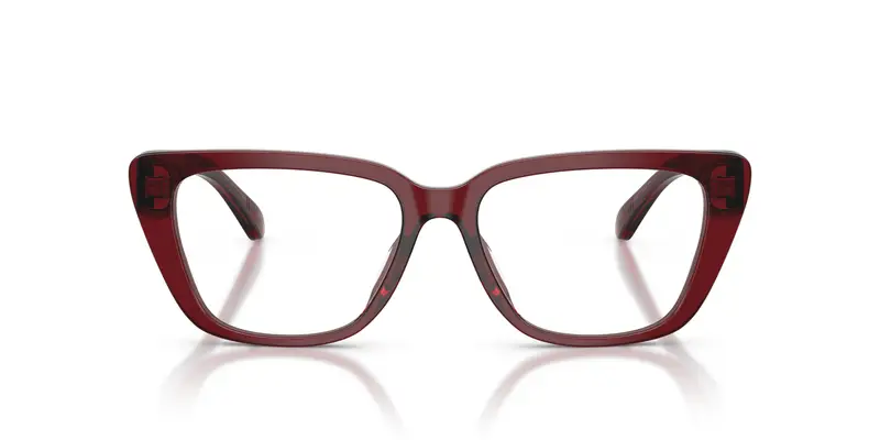Emporio Armani Donna EA3256U 6254 Montature da vista Acetato Rosso Trasparente Cat Eye Normale miniatura 2