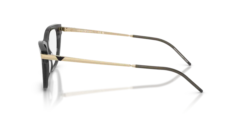 Emporio Armani Donna EA3262 6262 Montature da vista Acetato Grigio Trasparente Cat Eye Normale miniatura 3