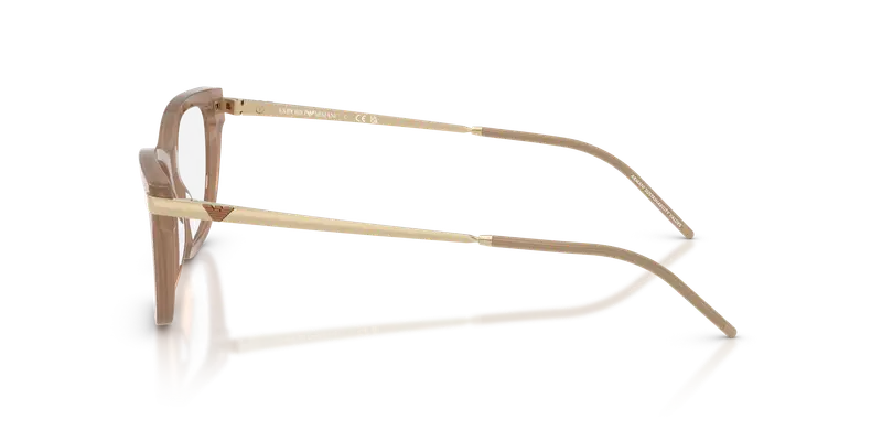 Emporio Armani Donna EA3262 6263 Montature da vista Acetato Marrone Trasparente Cat Eye Normale miniatura 3