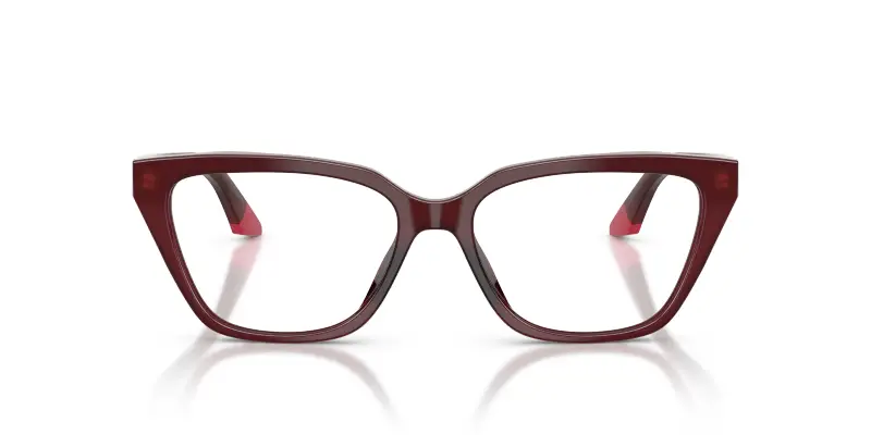 Donna EA3270U 6320 Montature da vista Acetato Rosso Trasparente Cat Eye Normale miniatura 3