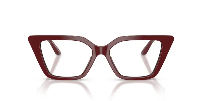 Donna EA3273U 6323 Montature da vista Acetato Rosso Trasparente Cat Eye Normale miniatura 3