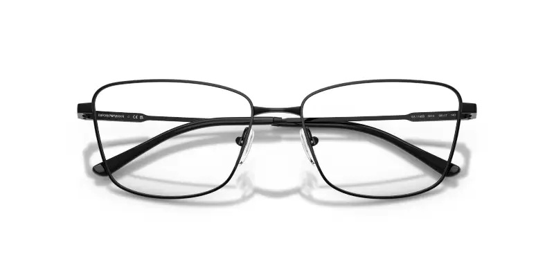 Donna Emporio Armani EA1185B 3014 Montature da vista Metallo Nero Trasparente Geometrica Normale miniatura 2