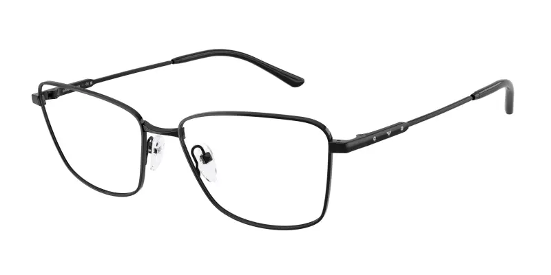 Donna Emporio Armani EA1185B 3014 Montature da vista Metallo Nero Trasparente Geometrica Normale
