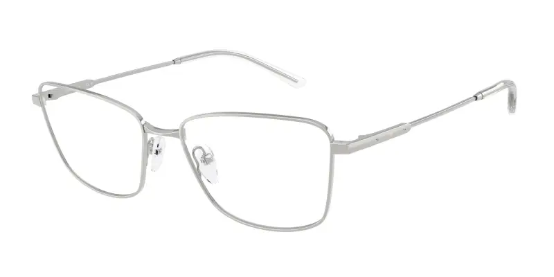 Donna Emporio Armani EA1185B 3015 Montature da vista Metallo Argento Trasparente Geometrica Normale