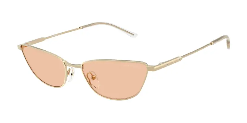 Donna Emporio Armani EA2174B 301393 Occhiali da sole Metallo Oro Marrone Cat Eye Normale