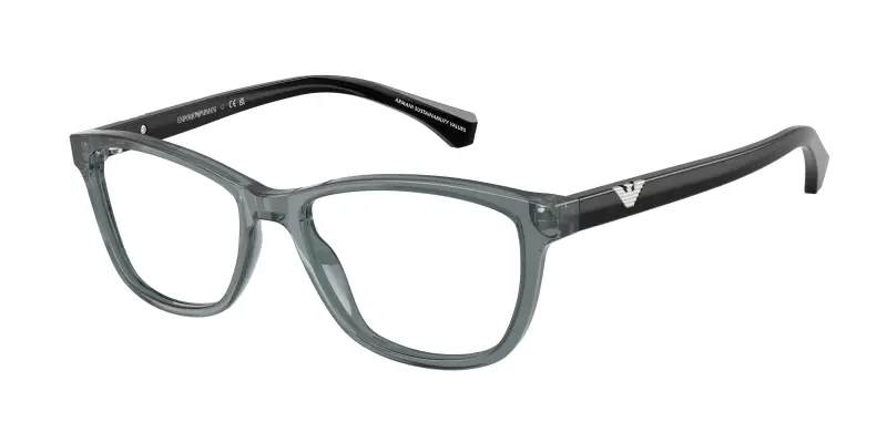 Donna Emporio Armani EA3099 6364 Montature da vista Acetato Grigio Trasparente Cat Eye Normale