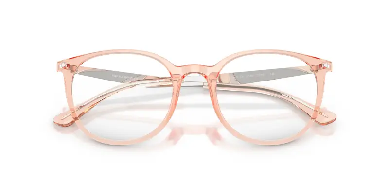 Donna Emporio Armani EA3168 6346 Montature da vista Iniettato Rosa Trasparente Pantos Normale miniatura 2