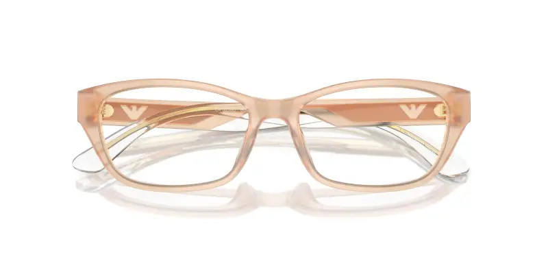 Donna Emporio Armani EA3238U 6098 Montature da vista Acetato Beige Trasparente Cat Eye Normale miniatura 2