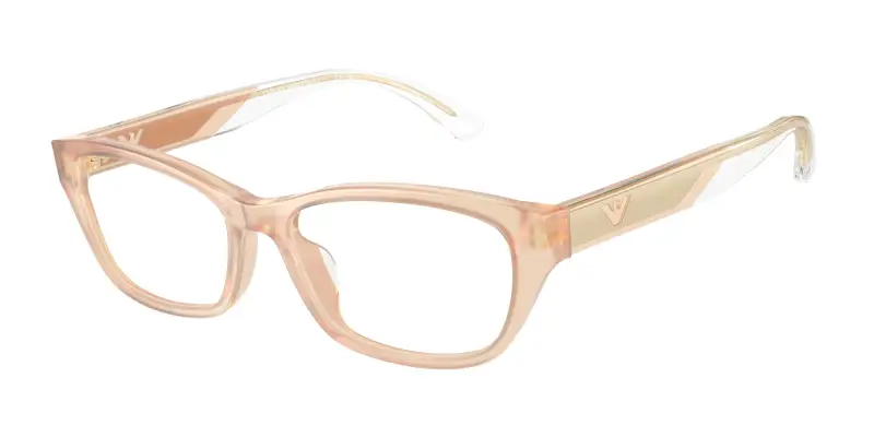 Donna Emporio Armani EA3238U 6098 Montature da vista Acetato Beige Trasparente Cat Eye Normale