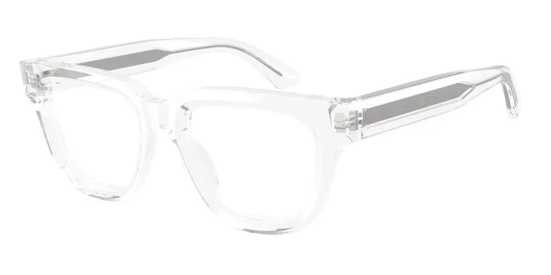 Donna Emporio Armani EA3281 6344 Montature da vista Acetato Trasparente Trasparente Geometrica Normale