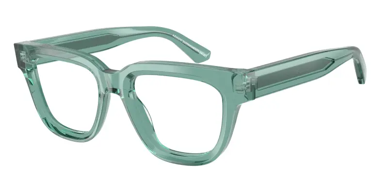 Donna Emporio Armani EA3281 6365 Montature da vista Acetato Verde Trasparente Geometrica Normale