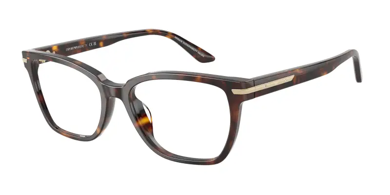Donna Emporio Armani EA3282BU 5026 Montature da vista Acetato Tartaruga Trasparente Cat Eye Normale