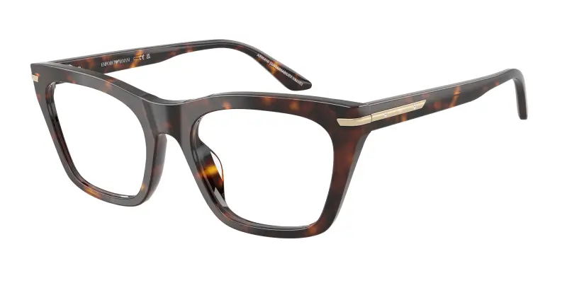 Donna Emporio Armani EA3283BU 5026 Montature da vista Acetato Tartaruga Trasparente Cat Eye Normale