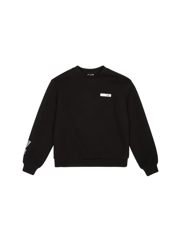 felpa e tuta nera kids/junior con logo