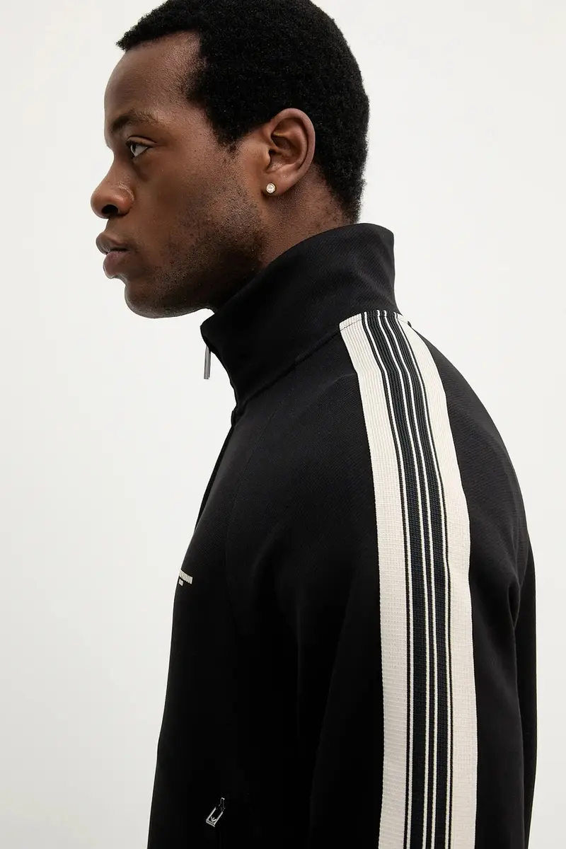 felpa uomo colore nero con applicazione EM002872 AF13488 miniatura 4