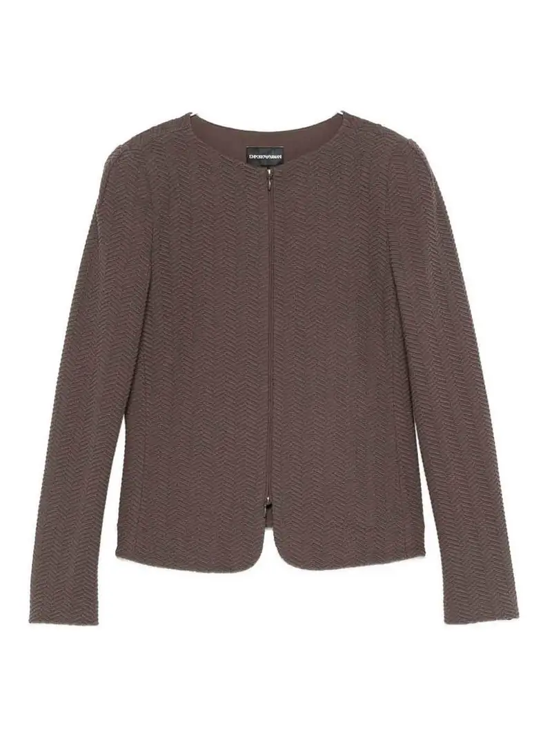 Giacca blazer di miscela di cotone Grigio