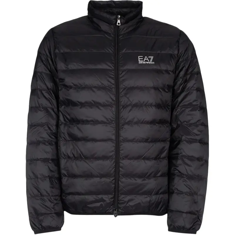 Giacca da Uomo EA7 Monocolore con Zip e Maniche Lunghe Giubbotti Carbone 8NPB23-PNGPZ-1200 L