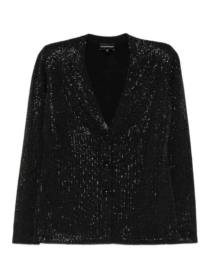 Giacca monopetto in misto lana Nero