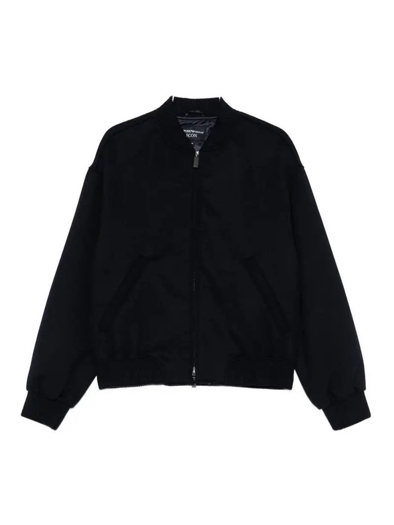 Giubbotto bomber con cerniera Blu