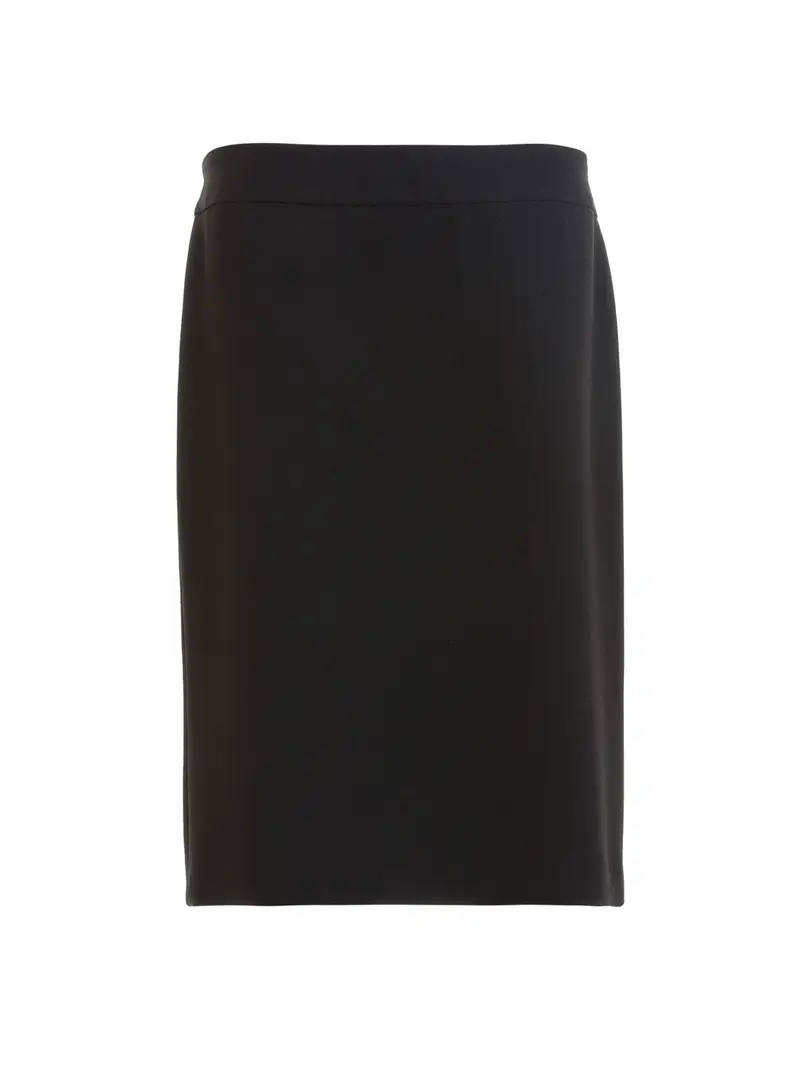 Gonna a tubino con spacco sul retro Nero