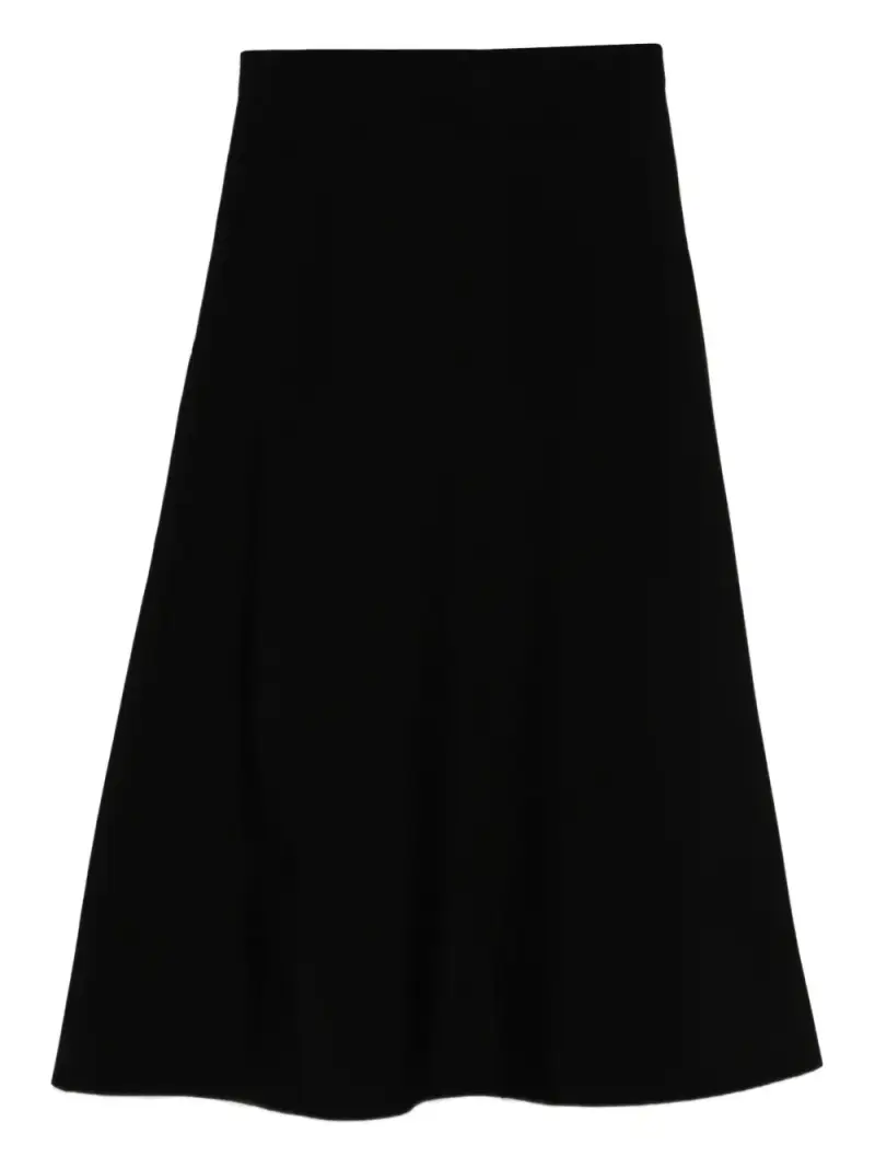 gonna midi emporio armani NERO miniatura 2