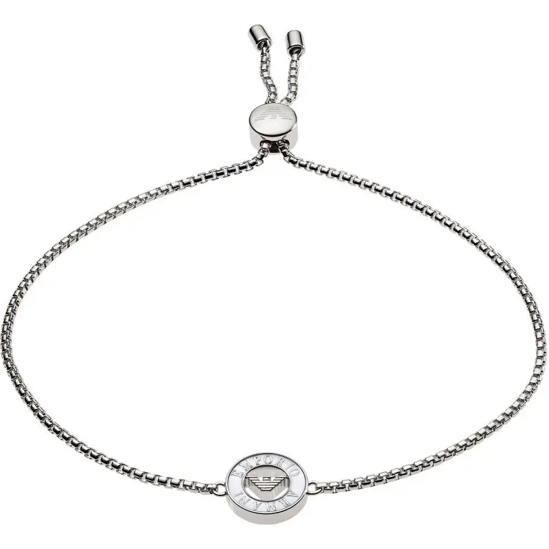 Bracciale donna in argento con dettagli in madreperla bianca