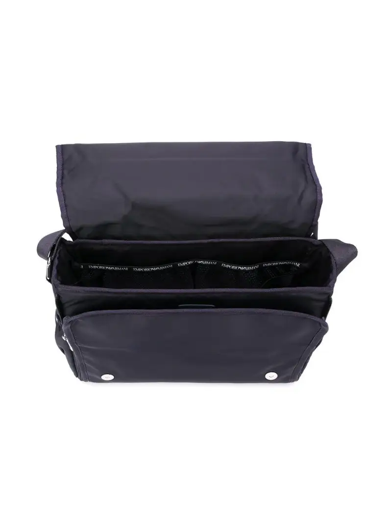 Borsa Mamma blu notte placchetta logo miniatura 2