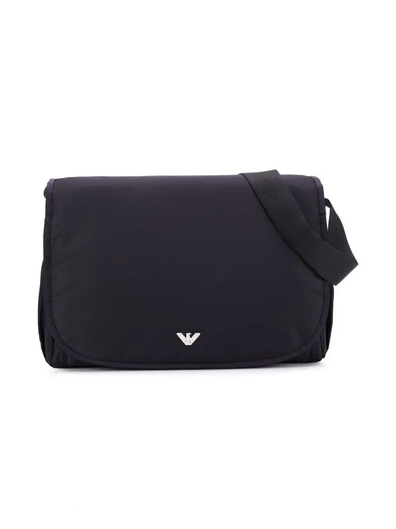 Borsa Mamma blu notte placchetta logo