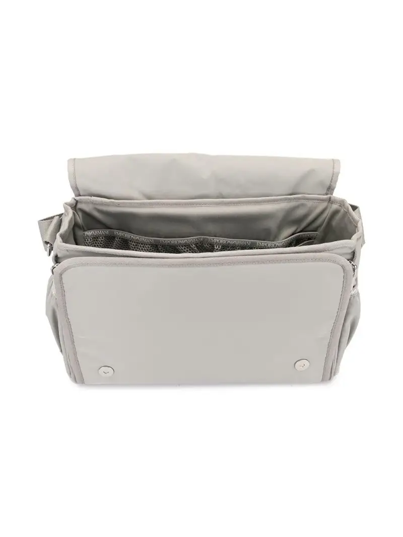 Borsa Mamma grigia placchetta logo Grigio miniatura 2