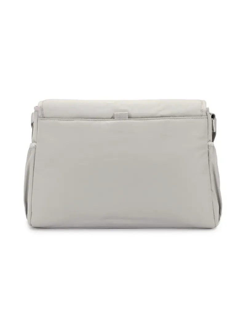 Borsa Mamma grigia placchetta logo Grigio miniatura 3