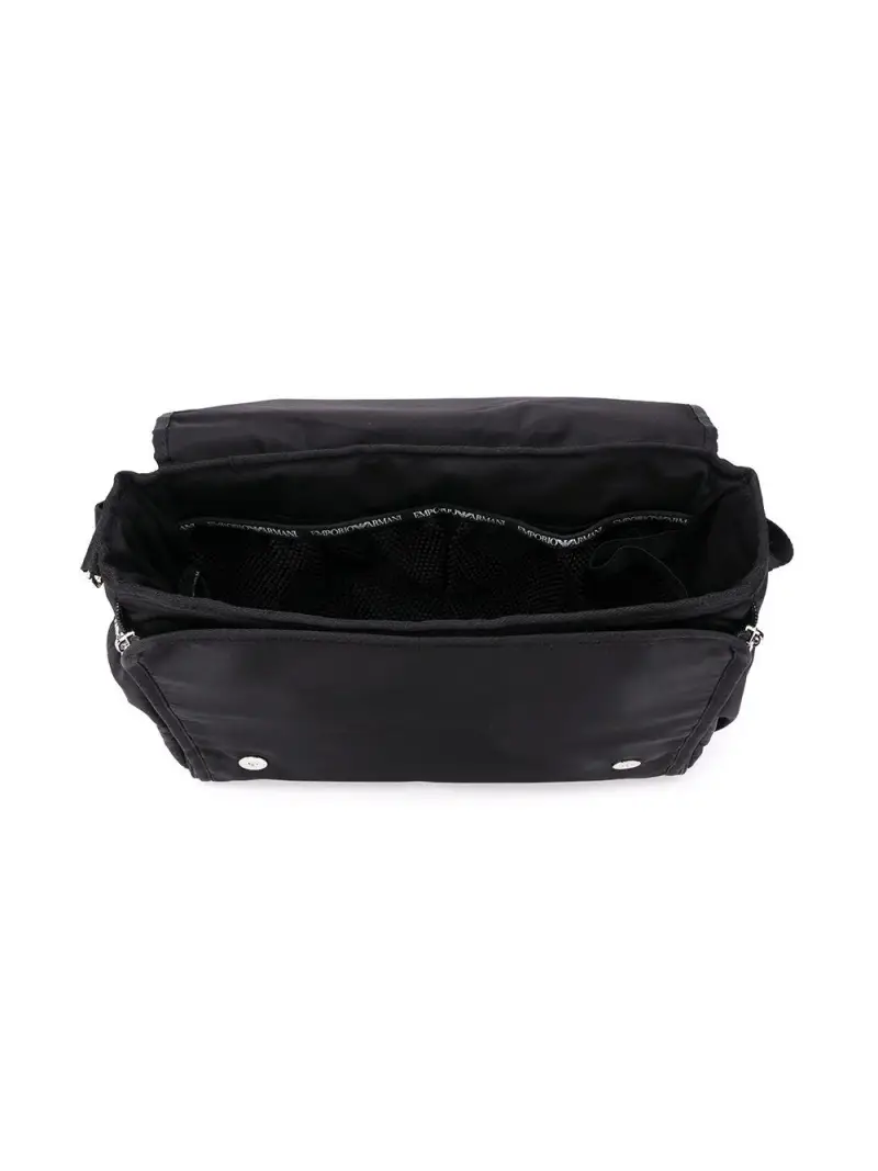 Borsa Mamma nera placchetta logo Nero miniatura 2