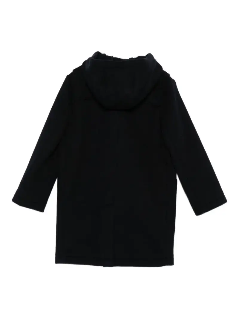 Cappotto nero con chiusura a levetta Blu miniatura 2