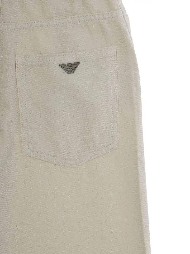 Emporio Armani Kids Pantaloni beige Bambino miniatura 2