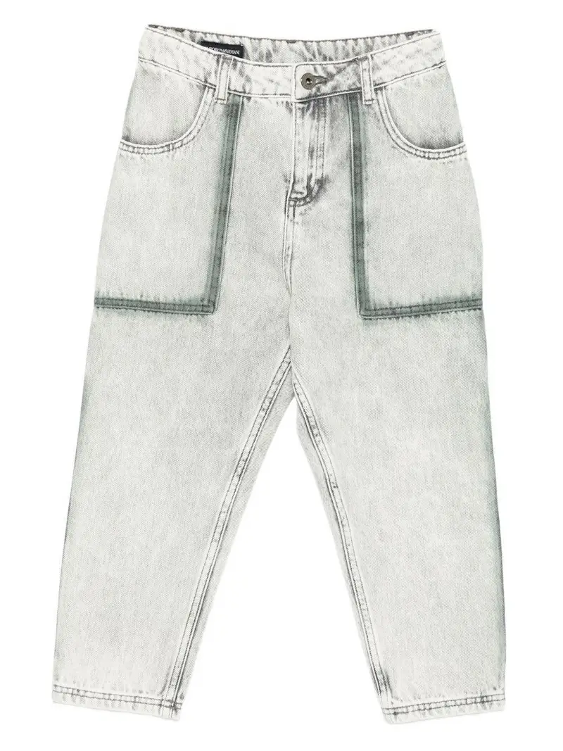 Emporio Armani Kids Pantaloni Grigi Bambino