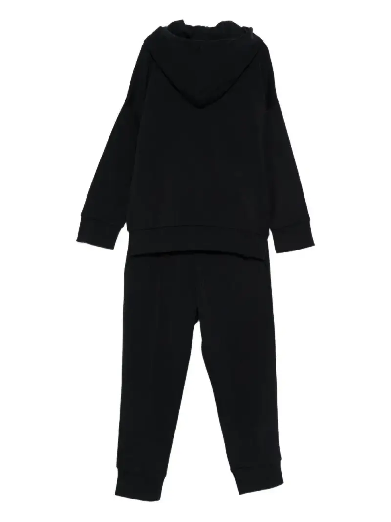 Emporio Armani Kids Tuta Bambino Nera in Cotone miniatura 2