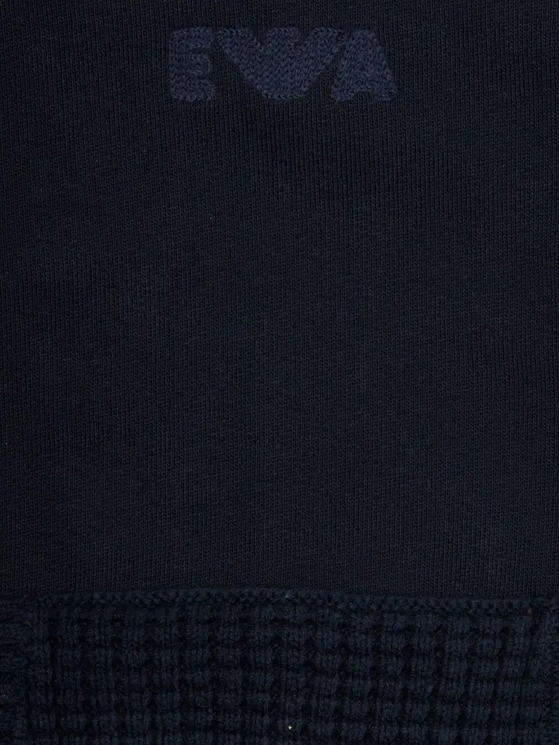 Emporio Armani Kids Felpa Bambino Blu miniatura 3