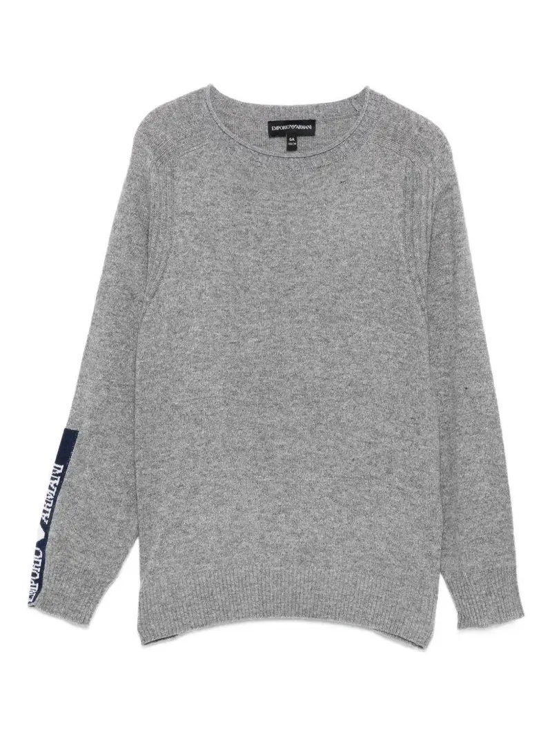 Emporio Armani Kids Maglione Grigio per Bambino