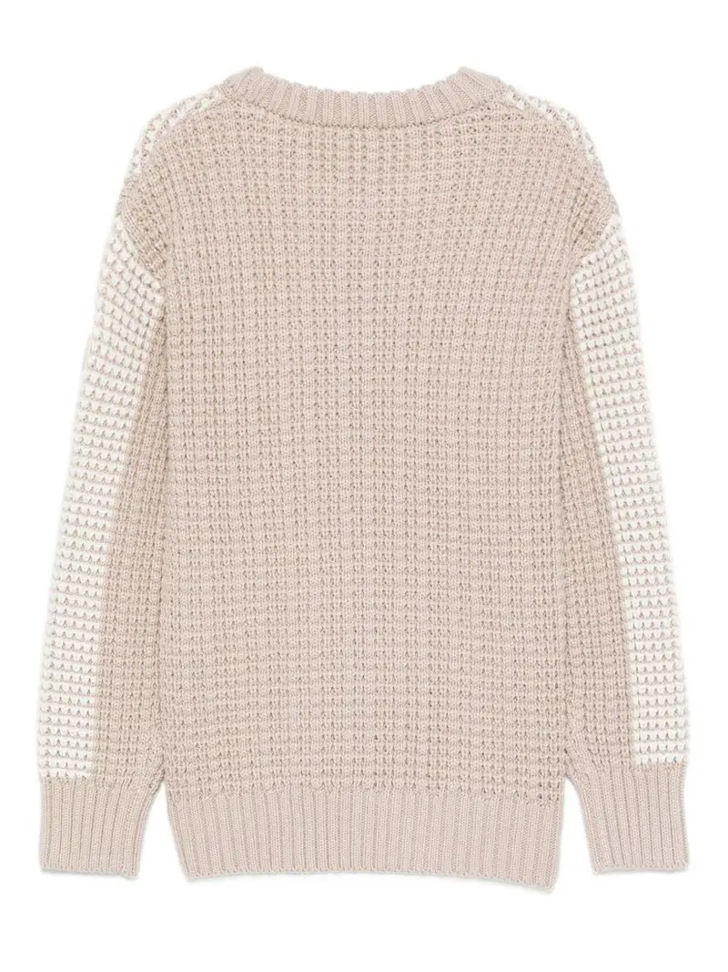 Emporio Armani Kids Maglione beige e verde per bambino miniatura 3