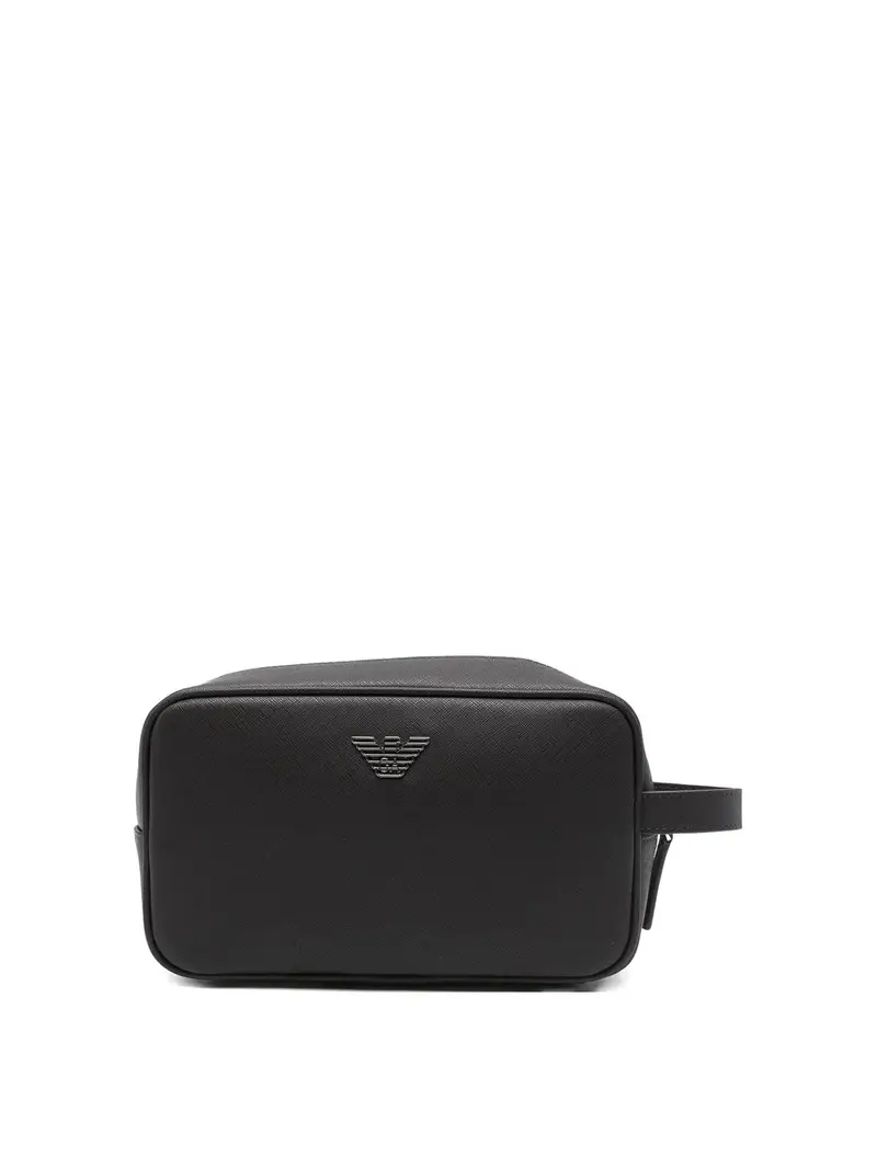 Logo Beauty-Case Marrone