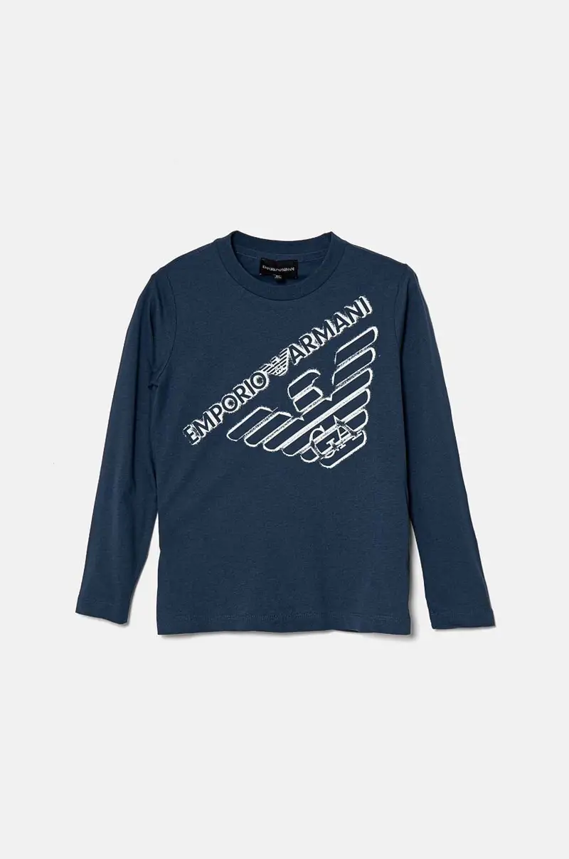 longsleeve in cotone bambino/a Blu navy miniatura 3