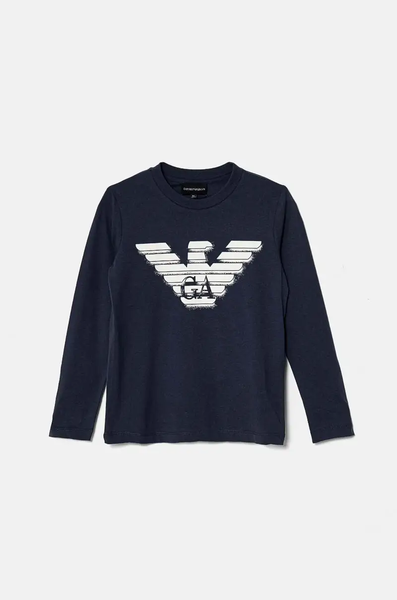 longsleeve in cotone bambino/a Blu navy miniatura 4