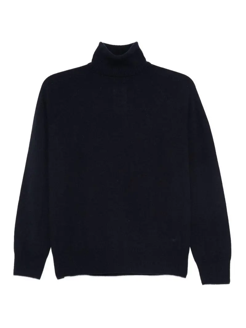 Magitore di scollo a tartaruga Cashmere Blu