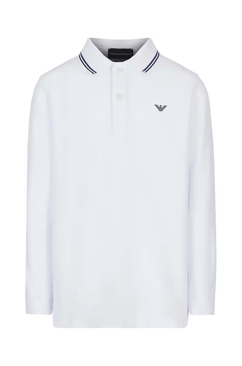 maglietta a maniche lunghe per bambini colore bianco 8N4FB5 1JPTZ