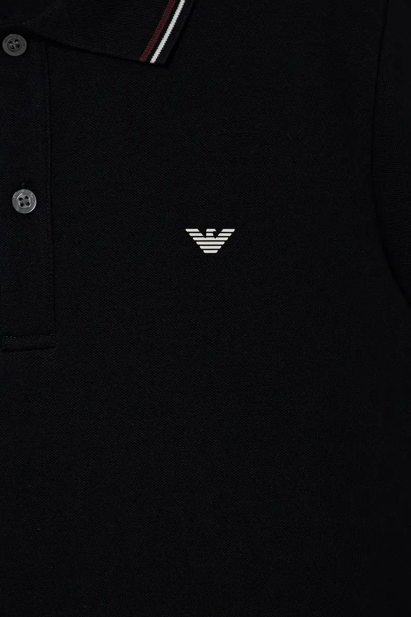 maglietta a maniche lunghe per bambini colore bianco 8N4FB5 1JPTZ Blu navy miniatura 3