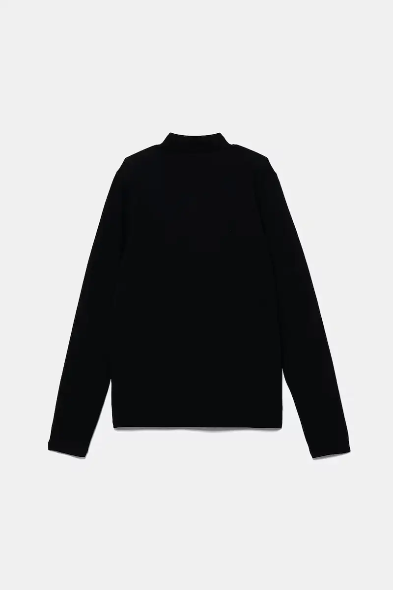 maglietta a maniche lunghe per bambini colore blu navy con applicazione EB000760 AF16641 miniatura 2