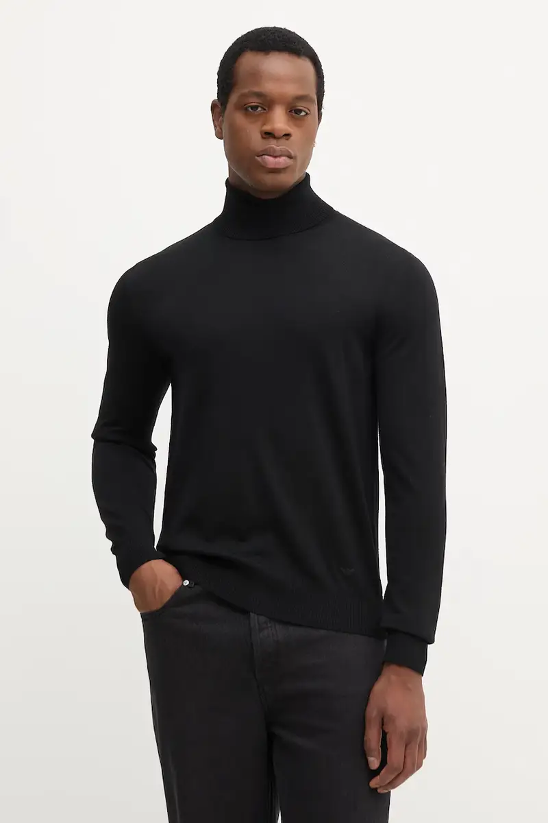 maglione in lana uomo colore nero 8N1M43 1M67Z