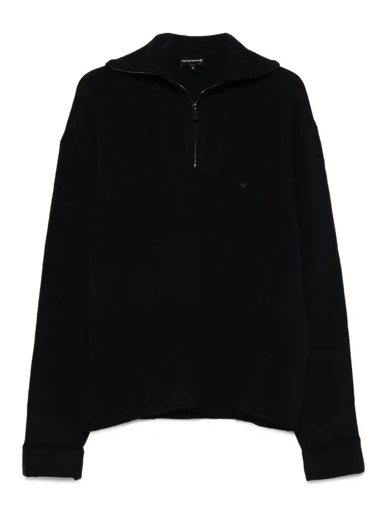 Maglione scollo a tartaruga di lana Blu