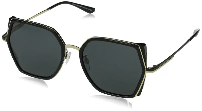 Occhiali da sole EA2142D GRIGIO PALLIDO LUCIDO Lente 56 [Emporio Armani] Montatura ORO/NERO/SCURO