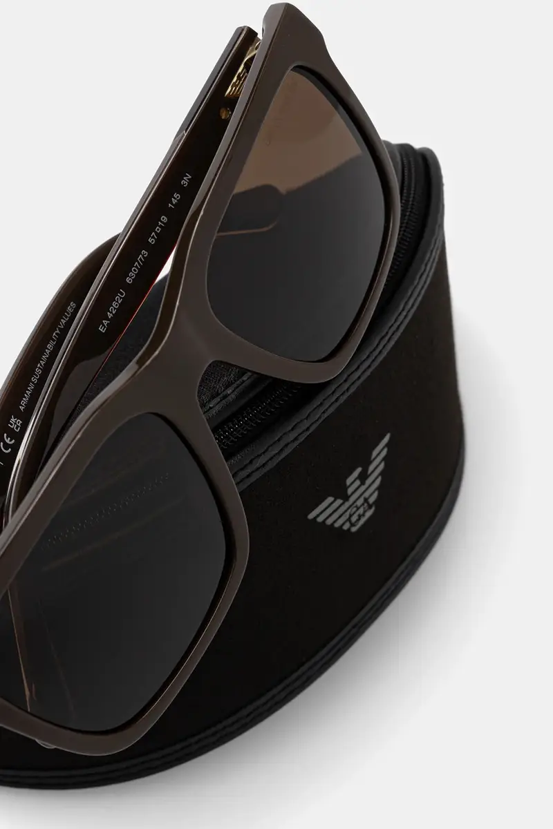 Emporio Armani Occhiali da sole Uomo Marrone 3772320 miniatura 4